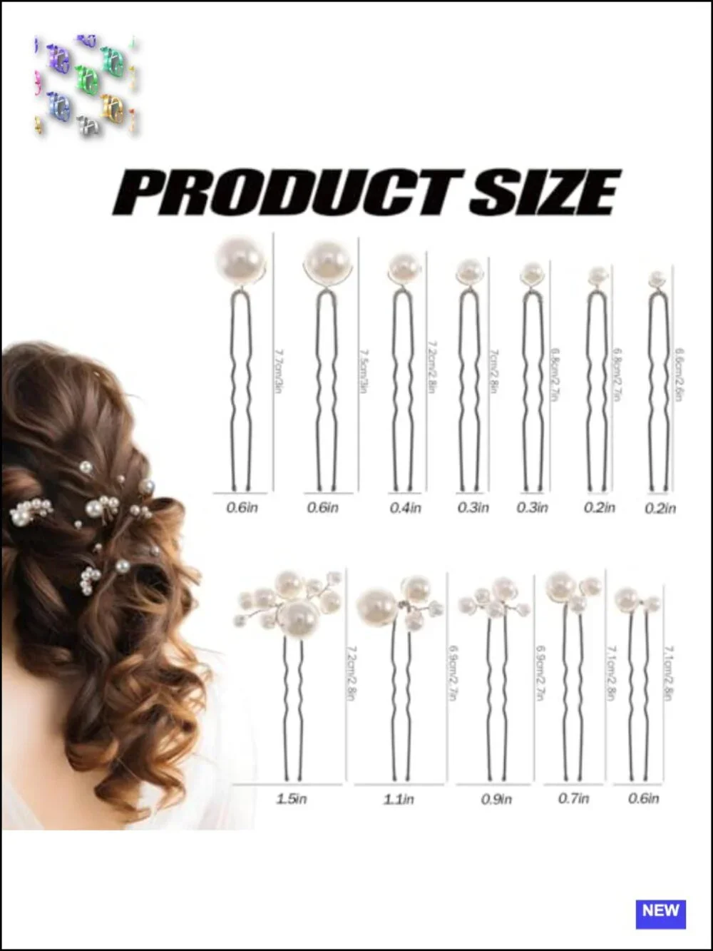 12 Handmade Pearl Hair Pins for Wedding, Bridal Hairstyles, Hair Accessories,